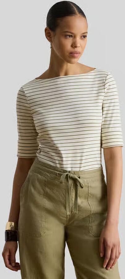Lauren Ralph Lauren regular fit T-shirt van katoenmix - Foto 2