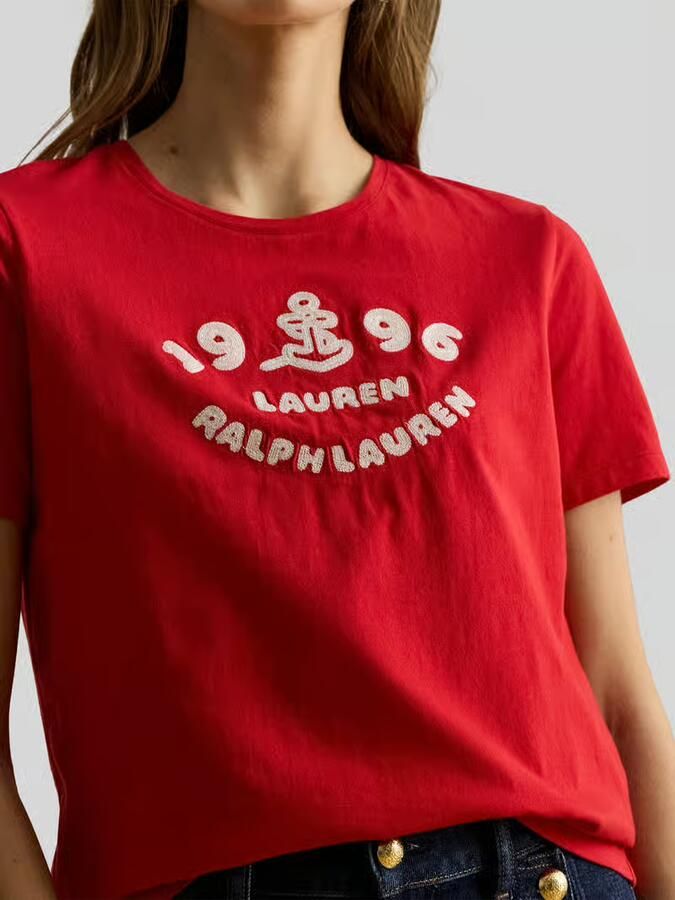 Lauren Ralph Lauren regular fit T-shirt van puur katoen