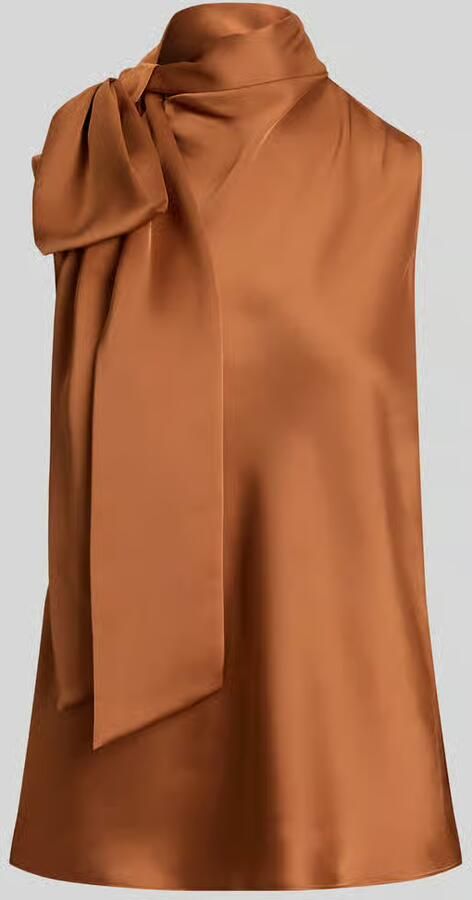 Lauren Ralph Lauren regular fit top met strik - Foto 2
