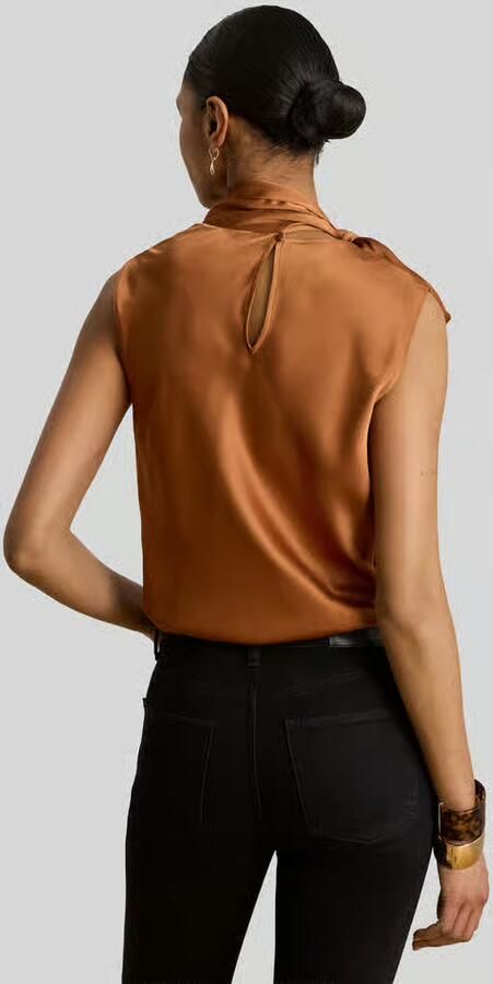 Lauren Ralph Lauren regular fit top met strik - Foto 2