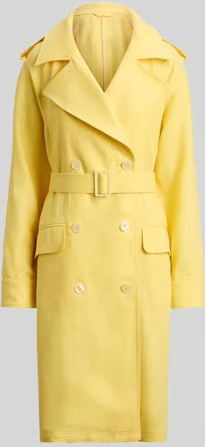 Lauren Ralph Lauren regular fit trenchcoat van puur linnen - Foto 2
