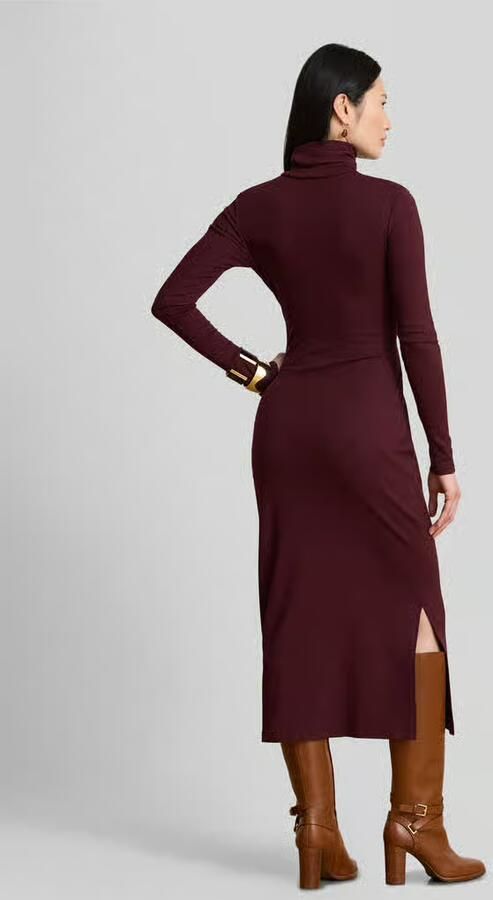 Lauren Ralph Lauren Regular fit vrijetijdsjurk van mix van katoen en modal - Foto 2