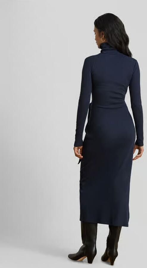 Lauren Ralph Lauren Regular fit vrijetijdsjurk van mix van katoen en modal - Foto 2