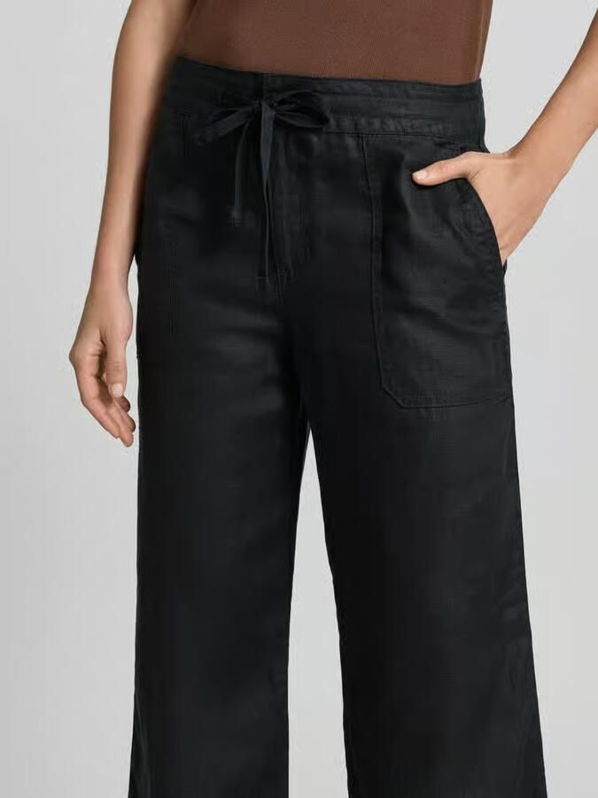 Lauren Ralph Lauren Loose fit linnen broek met elastische band model 'JOVONIE' - Foto 3