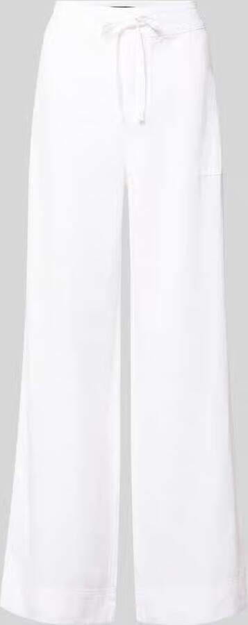 Lauren Ralph Lauren Wide leg stoffen broek met strikceintuur model 'JOVONIE' - Foto 5
