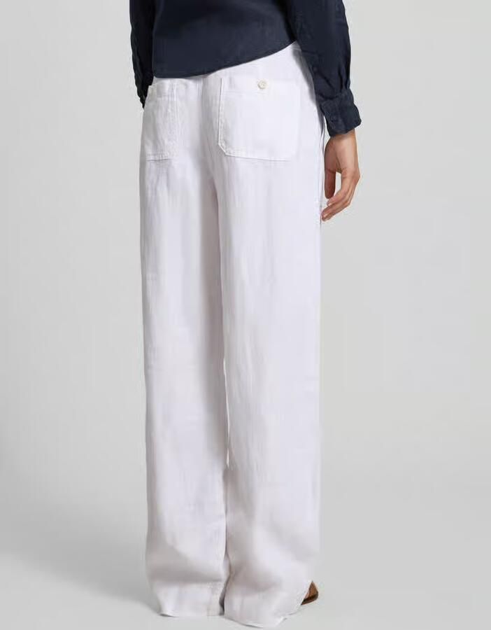 Lauren Ralph Lauren Wide leg stoffen broek met strikceintuur model 'JOVONIE' - Foto 5