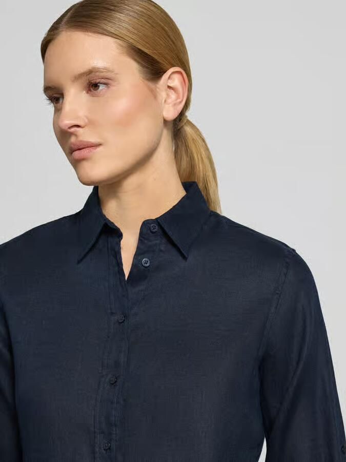 Lauren Ralph Lauren Regular fit linnen blouse met overhemdkraag model 'KARRIE'