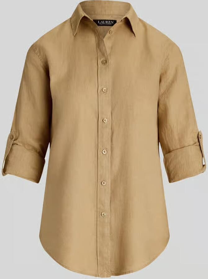 Lauren Ralph Lauren Regular fit linnen blouse met overhemdkraag model 'KARRIE' - Foto 2