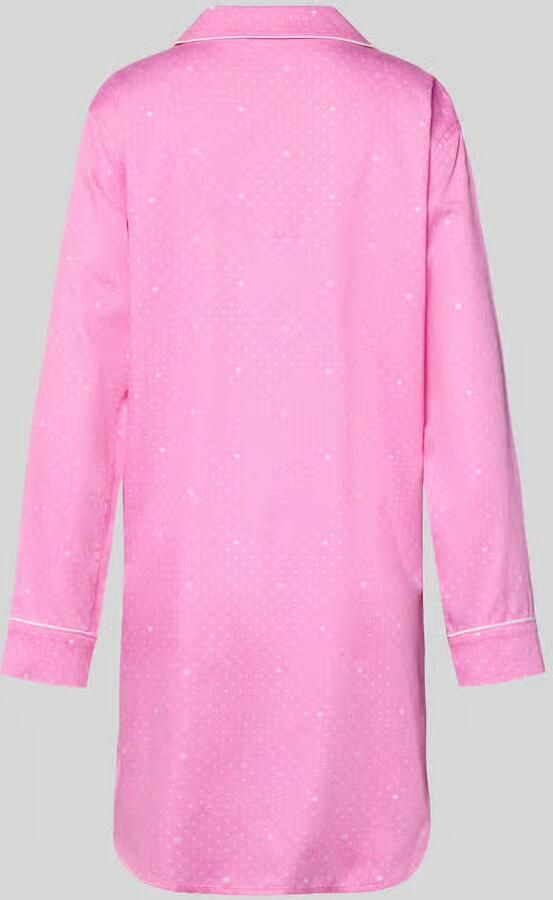 Lauren Ralph Lauren Relaxed Fit Nachthemd mit Viskose-Anteil Modell 'Notch'