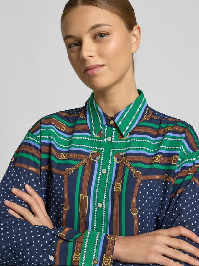 Lauren Ralph Lauren Relaxed fit overhemdblouse met all-over print model 'Kotta' - Foto 2