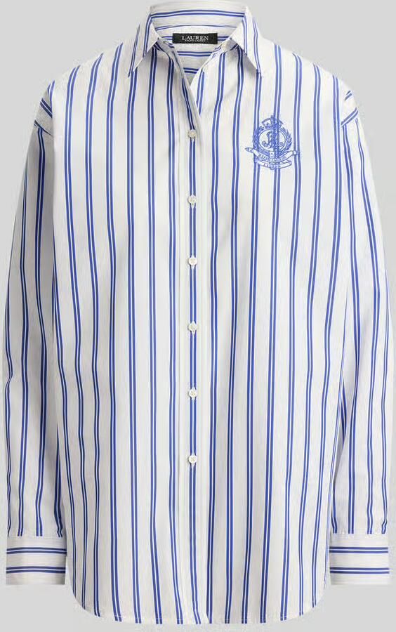 Lauren Ralph Lauren relaxed fit overhemdblouse van puur katoen - Foto 2