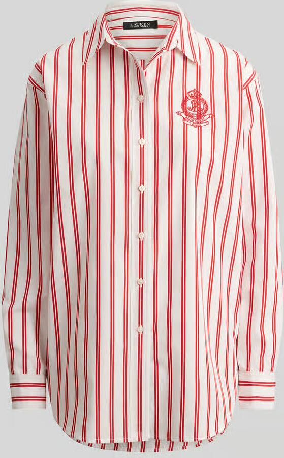 Lauren Ralph Lauren relaxed fit overhemdblouse van puur katoen - Foto 2