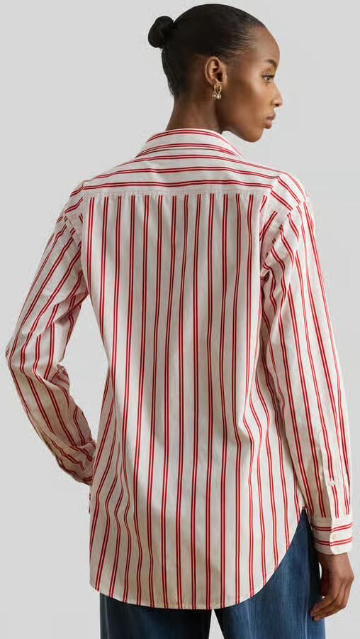 Lauren Ralph Lauren relaxed fit overhemdblouse van puur katoen - Foto 3