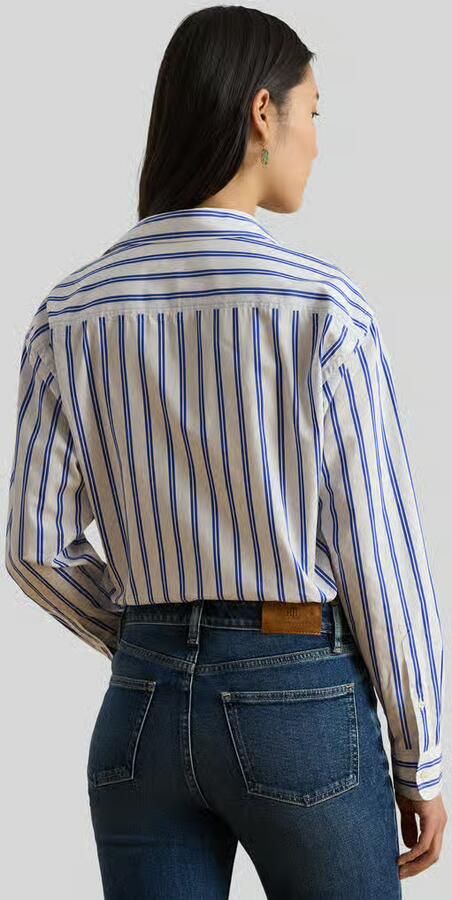Lauren Ralph Lauren relaxed fit overhemdblouse van puur katoen