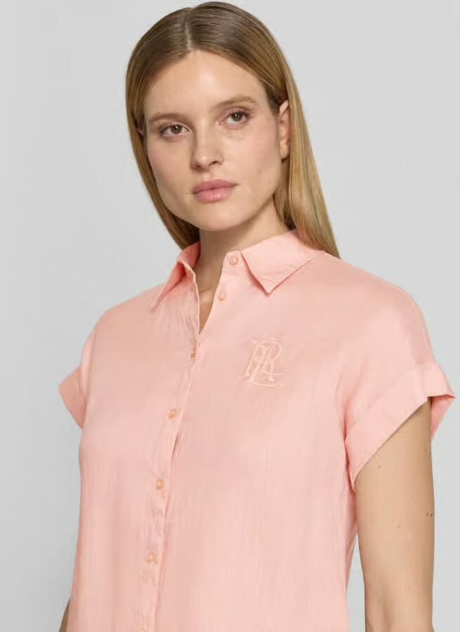 Lauren Ralph Lauren relaxed fit overhemdblouse van puur linnen
