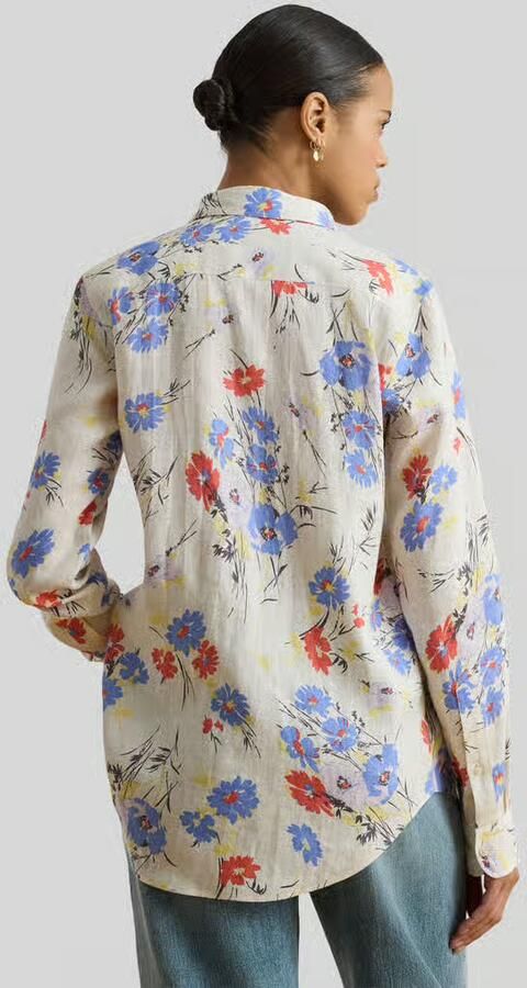 Lauren Ralph Lauren relaxed fit overhemdblouse van puur linnen