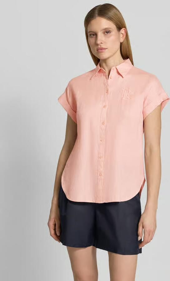 Lauren Ralph Lauren relaxed fit overhemdblouse van puur linnen - Foto 4