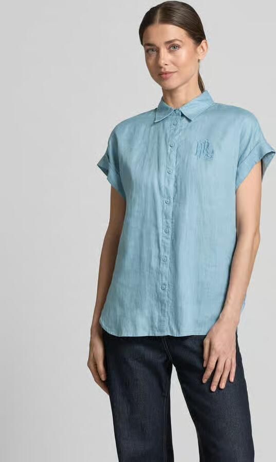 Lauren Ralph Lauren relaxed fit overhemdblouse van puur linnen - Foto 2