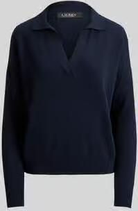 Lauren Ralph Lauren relaxed fit pullover van katoenmix met polokraag