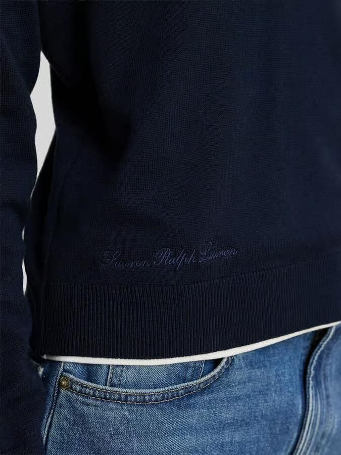 Lauren Ralph Lauren relaxed fit pullover van katoenmix met polokraag