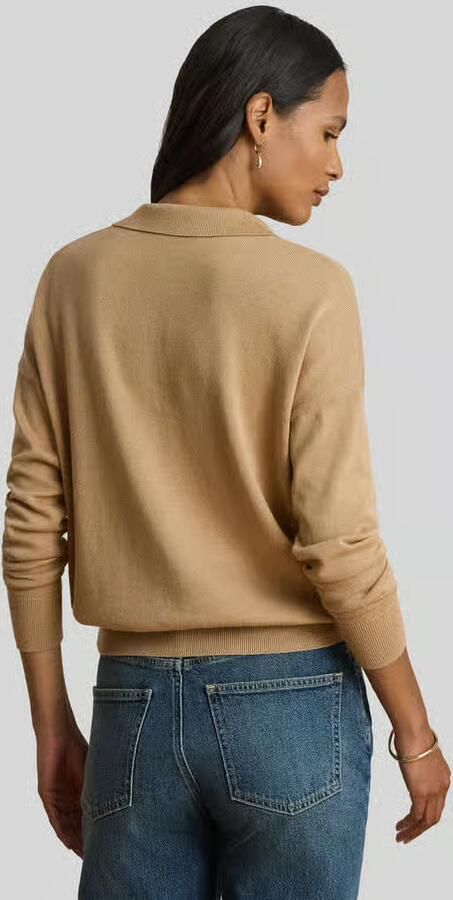 Lauren Ralph Lauren relaxed fit pullover van katoenmix met polokraag - Foto 3