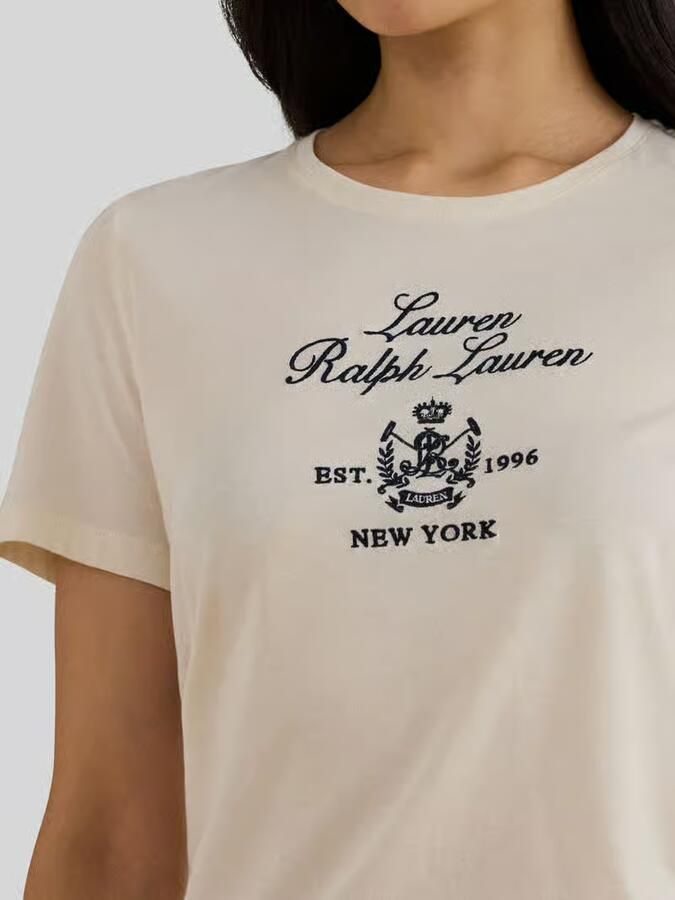 Lauren Ralph Lauren Relaxed Fit T-shirt van katoenmix
