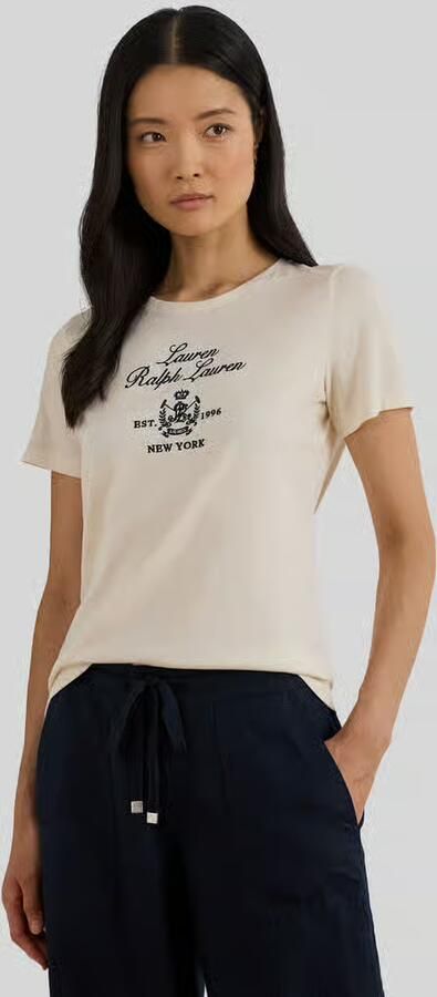 Lauren Ralph Lauren Relaxed Fit T-shirt van katoenmix - Foto 4