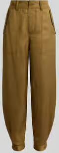 Lauren Ralph Lauren Relaxed tapered cargobroek van mix van viscose en linnen