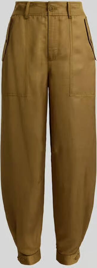 Lauren Ralph Lauren Relaxed tapered cargobroek van mix van viscose en linnen - Foto 2