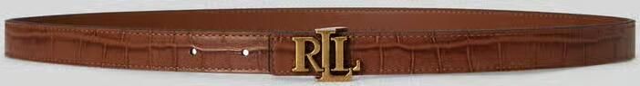 Lauren Ralph Lauren Riem met krokodilstructuur - Foto 2