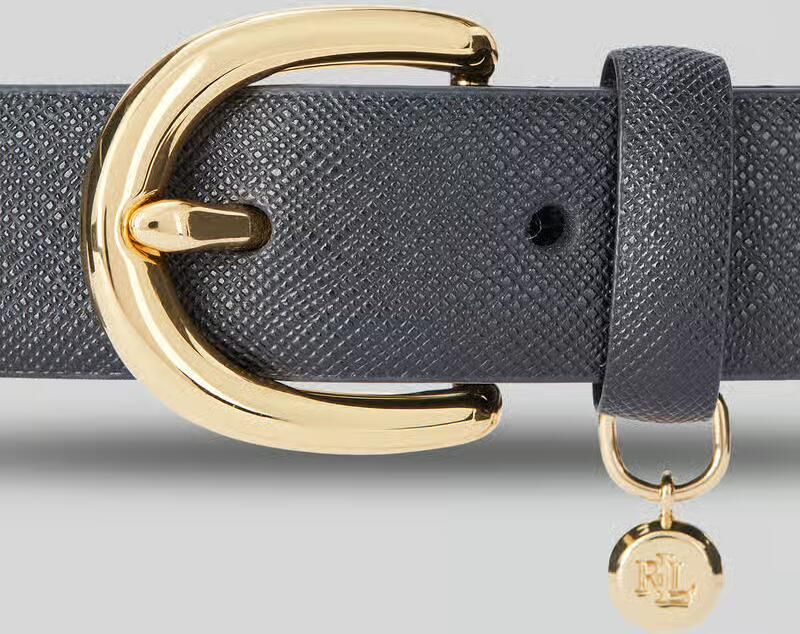 Lauren Ralph Lauren Leren riem met fijn structuurmotief model 'CHARM' - Foto 3
