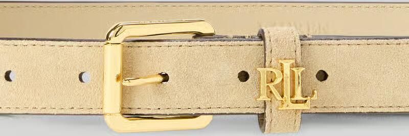 Lauren Ralph Lauren Riem van echt leer met logodetail
