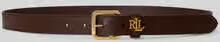 Lauren Ralph Lauren Riem van echt leer met logodetail