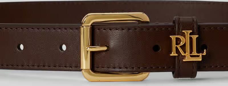 Lauren Ralph Lauren Riem van echt leer met logodetail