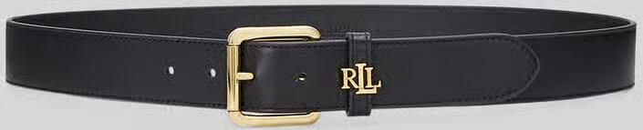 Lauren Ralph Lauren Leren riem met labelapplicatie model 'LOGO KEEPER'