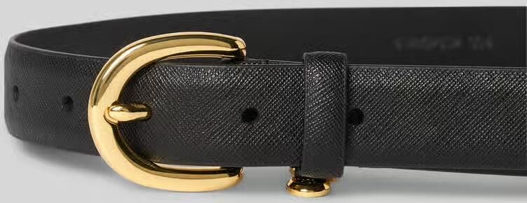 Lauren Ralph Lauren Leren riem met fijn structuurmotief model 'CHARM' - Foto 2