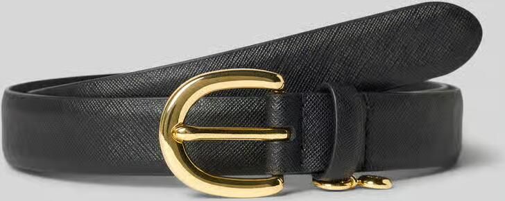 Lauren Ralph Lauren Leren riem met fijn structuurmotief model 'CHARM' - Foto 3