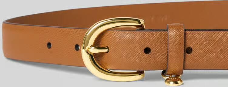 Lauren Ralph Lauren Leren riem met fijn structuurmotief model 'CHARM' - Foto 3