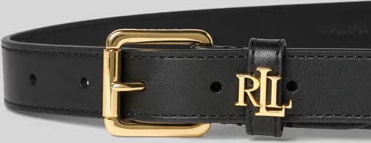 Lauren Ralph Lauren Riem van runderleer met labelapplicatie - Foto 3