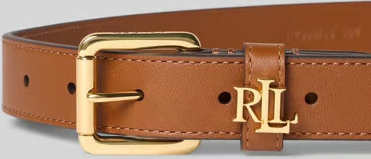 Lauren Ralph Lauren Riem van runderleer met labelapplicatie - Foto 2