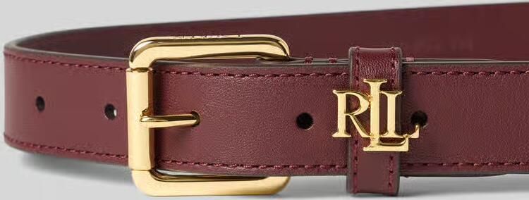 Lauren Ralph Lauren Riem van runderleer met labelapplicatie - Foto 2