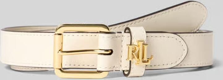 Lauren Ralph Lauren Riem van runderleer met labelapplicatie