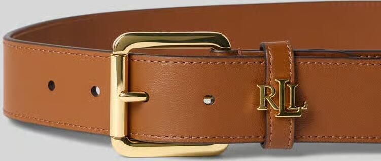 Lauren Ralph Lauren Riem van runderleer met labelapplicatie - Foto 2