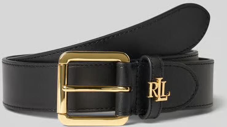 Lauren Ralph Lauren Leren riem met labelapplicatie model 'LOGO KEEPER'