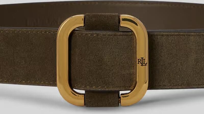 Lauren Ralph Lauren Riem van suède met reliëflogo - Foto 2