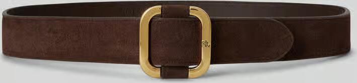 Lauren Ralph Lauren Riem van suède met reliëflogo