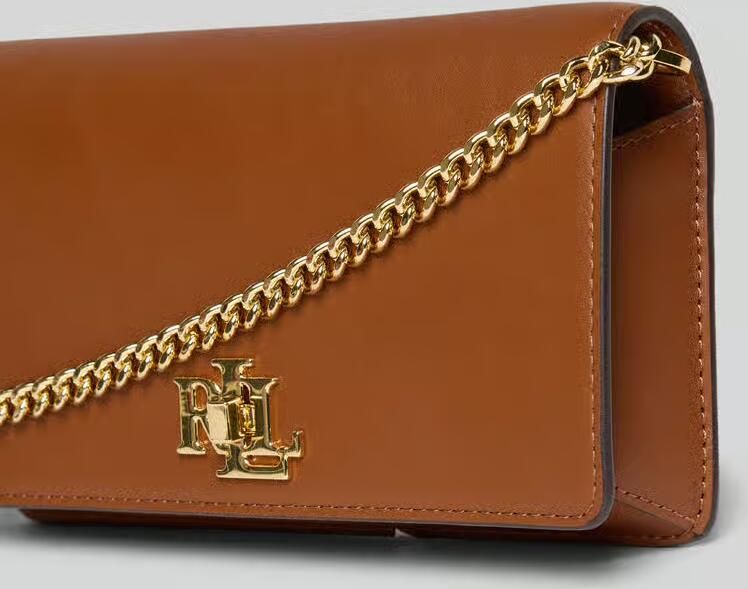 Ralph Lauren Leren Schoudertas met Tijdloze Elegantie Brown Dames - Foto 2
