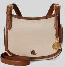 Lauren Ralph Lauren schoudertas met logodetail van zeildoek
