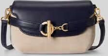 Lauren Ralph Lauren schoudertas van canvas met riemdetail