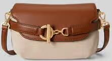 Lauren Ralph Lauren schoudertas van canvas met riemdetail